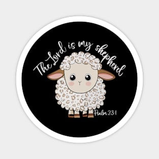 The Lord Is My Shepherd Christian Sheep Magnet